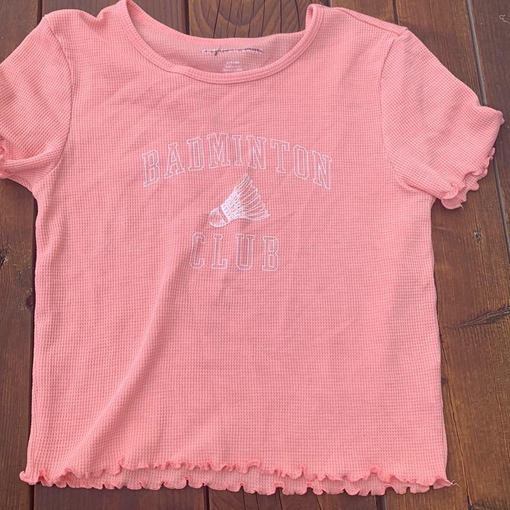 badminton club knitted tee